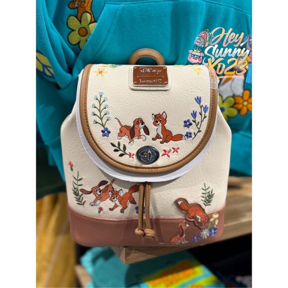 Loungefly Handbags - Loungefly Disney The Fox and the Hound Floral Mini Backpack
